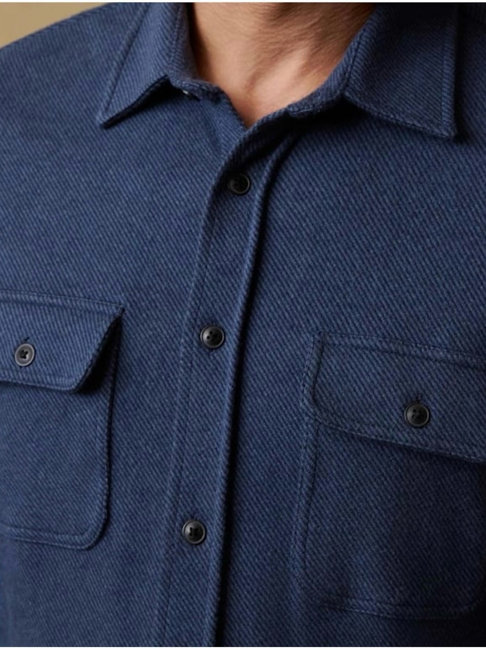 Faherty Legend Navy Sweater Shirt XL
